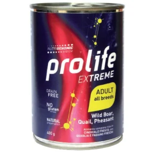 Prolife Extreme All Breeds Umido (Cinghiale, Quaglia e Fagiano)