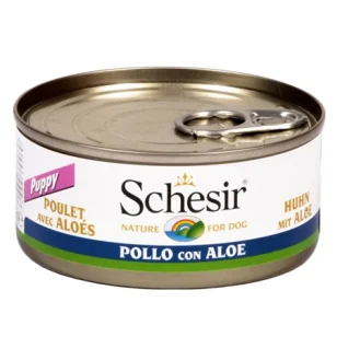 Schesir for dog in gelatina per cuccioli (pollo e aloe)
