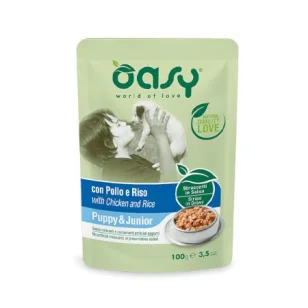 Oasy Straccetti in Salsa Puppy & Junior con Pollo e Riso