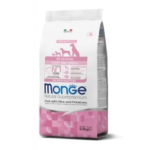 Monge Natural Superpremium All Breeds Puppy (maiale, riso e patate)