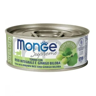 Monge Supreme Sterilised (tonno con riso integrale e ginkgo biloba)