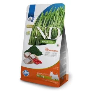 Farmina N&D Spirulina Mini Canine (Aringa e Bacche di Goji)
