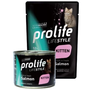Prolife Life Style Kitten Cat Umido (Salmone)