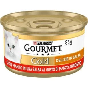 Purina Gourmet Gold Delizie in Salsa con Manzo