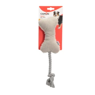 Camon Osso con corda e squeaker