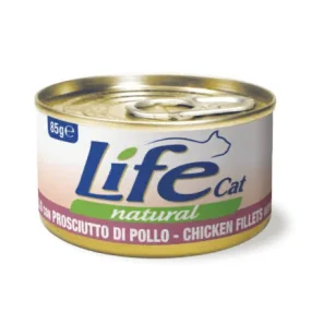 Life Natural Cat Natural in lattina (pollo e prosciutto)