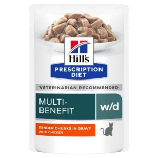 Hill's Prescription Diet w/d feline umido in bustina (pollo)
