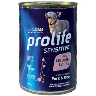 Prolife Sensitive Medium/Large Umido (Maiale e Riso)