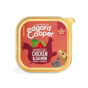 Edgard & Cooper Umido in vaschetta per cani senior (Pollo e Salmone)