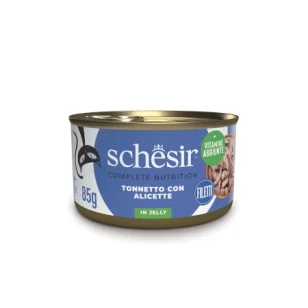 Schesir Complete Nutrition filetti in jelly in lattina per gatti (Tonnetto con alicette)
