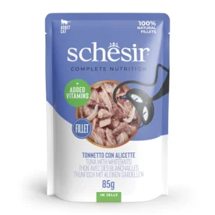 Schesir Complete Nutrition filetti in jelly in bustina per gatti (Tonnetto con alicette)
