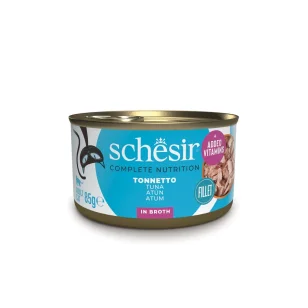 Schesir Complete Nutrition filetti in brodo in lattina per gatti (Tonnetto)
