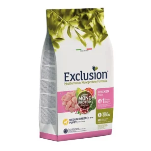 Exclusion Mediterraneo Puppy Medium al Pollo