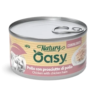 Oasy Natury in brodo di cottura adult (pollo con prosciutto)