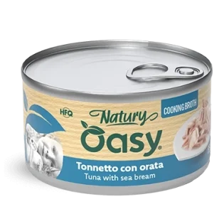 Oasy Natury in brodo di cottura adult (tonnetto con orata)