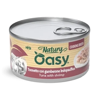 Oasy Natury in brodo di cottura adult (tonnetto con gamberone)