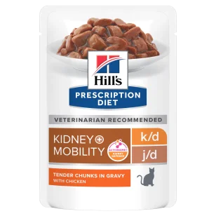 Hill's Prescription Diet k/d + Mobility feline bocconcini pollo