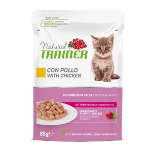 Natural Trainer Kitten and Young bocconcini in salsa con pollo