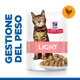 Hill's Science Plan feline Adult Light bocconcini al pollo