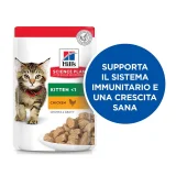 Hill's Science Plan feline Kitten bocconcini al pollo - 1